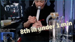I SMOKE A WHOLE 8TH IN 1 MINUTE!