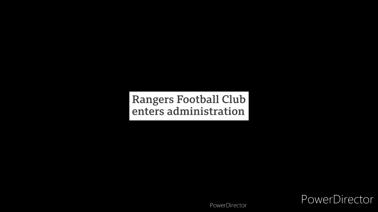 Glasgow Rangers. The story so far from 2012 to January 2021