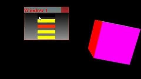 OpenGL C++ GUI Framework 1 (Working Buttons).mkv