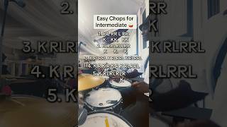 EASIEST CHOP FOR INTERMEDIATE DRUMMERS #drums #drumchops #howtoplaydrums #intermediatedrumchops