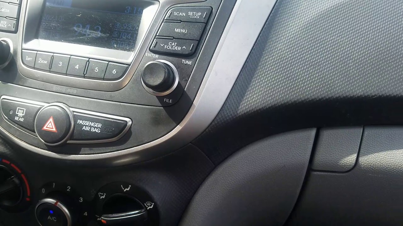 2016 Hyundai Accent How to replace Cabin Air Filter YouTube