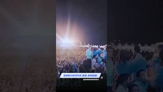 Dihadapan #gibran ribuan pendukung di Bali nyanyi lagu #jambrud \