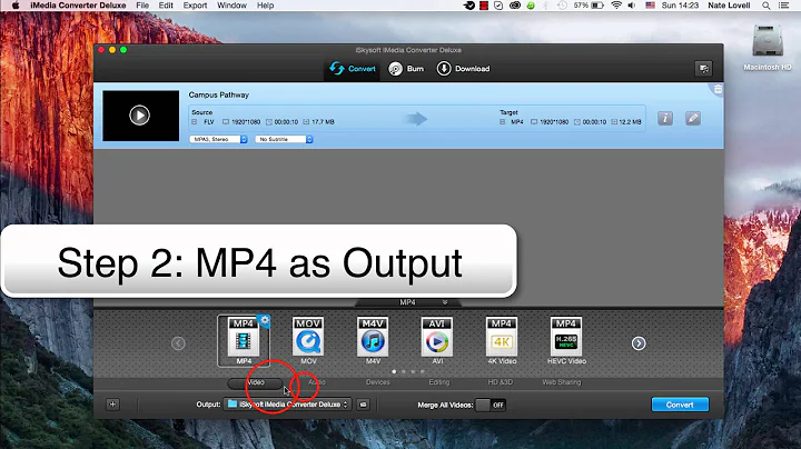 iSkysoft iMedia Converter Deluxe- How to Convert FLV to MP4 on Mac