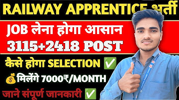 Railway Apprentice 2025 Vacancy | Eligibility, Documents, Apply Process Full Details✅