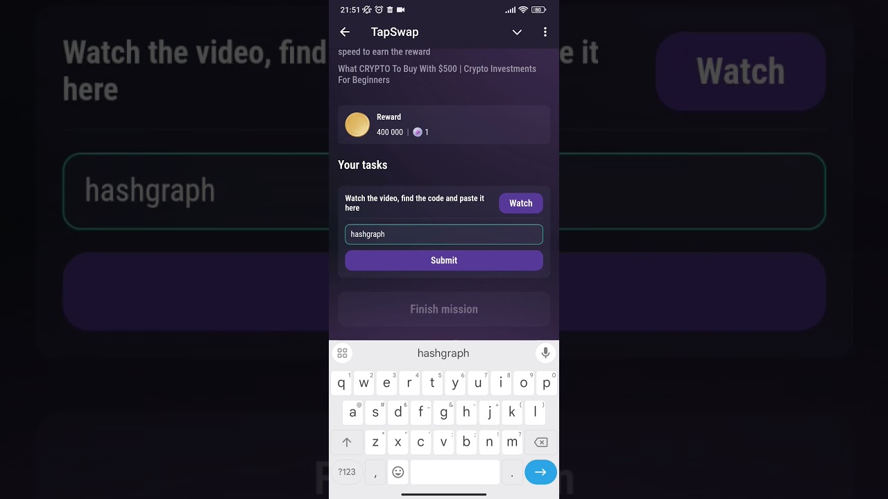 tapswap what crypto to buy with $500 