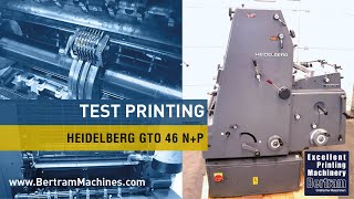 Heidelberg GTO 46 with Numbering and Perforating