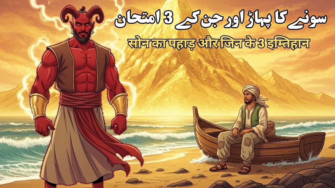 Sone Ka Pahaar aur Jinn Ke 3 Imtihan | Sabr, Sachai aur Niyat Ki Imaan Afroz Kahani