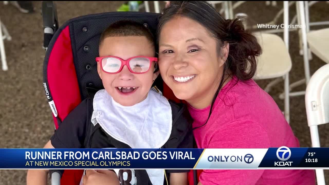 Carlsbad boy goes viral at New Mexico Special Olympics