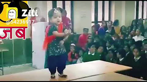 Sweet and small girl dance on gajban pani ne chali