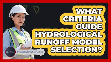 What criteria guide hydrological runoff model selection?