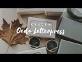 Oeda Letterpress Review | ASMR Paper and Rain Sound