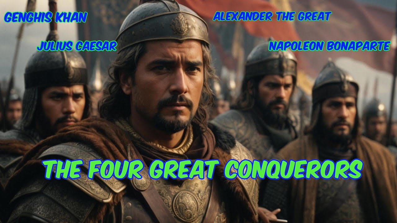 The Four Great Conquerors Alexander, Caesar, Genghis Khan, and