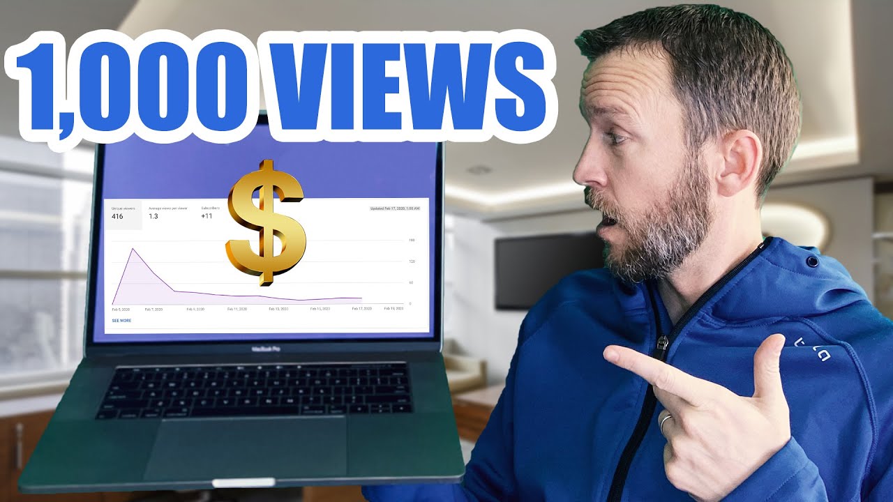 How Much Money I Make On YouTube (1,000 Views) - YouTube