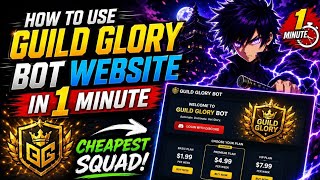 HOW TO USE GUILD BOT IN 10mins🤖 | FULL TUTORIAL IN 10mins ❤‍🔥 | GUILD GLORY BOT 🔱 |