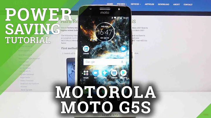 How to Activate Power Saving Mode on MOTOROLA Moto G5S – Extend Battery Life