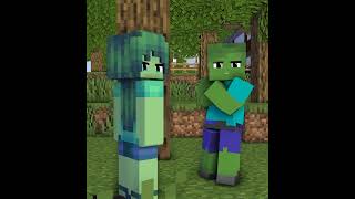 ZOMBIE GIRL IS MY SUPERHERO PART2-MINECRAFT FUNNY ANIMATION