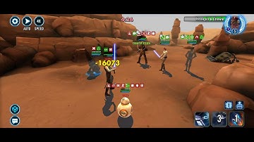 SWGOH - GAC 128 - Round 3 | JTR, BB-8, R2 vs CLS, Chewpio, C-3PO (3v3)