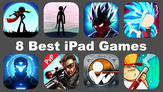 8 Best iPad Games: Stickman Ghost,Stick Fight SW,Dragon Fight Shadow,Stick Shadow Fight,Over Drive screenshot 2