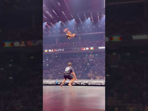 This flip is UNREAL!🤯#airtrack #gymnast #gymnastics #flips #flip #tumbling #trampoline