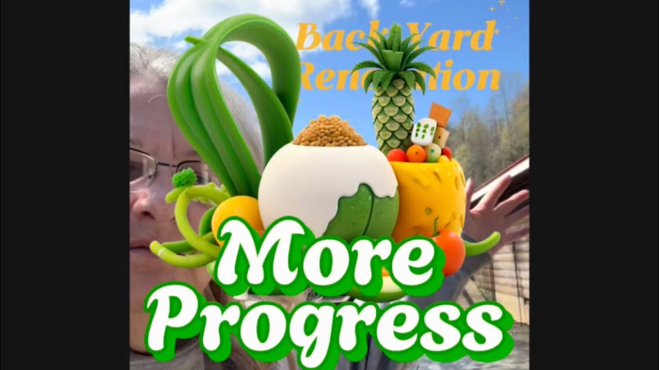 More progress! Can we turn our backyard into a garden oasis?Backyard Renovation/ #gardenbed 🍆🍑🍓