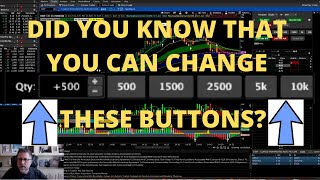 Tip on ThinkorSwim TOS How to Change the Share Default Quantity Buttons on Active Trader