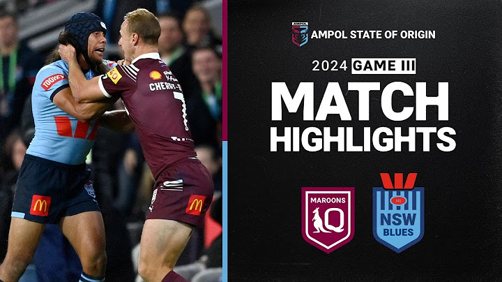 2024 State of Origin Highlights| QLD Maroons v NSW Blues | Game 2