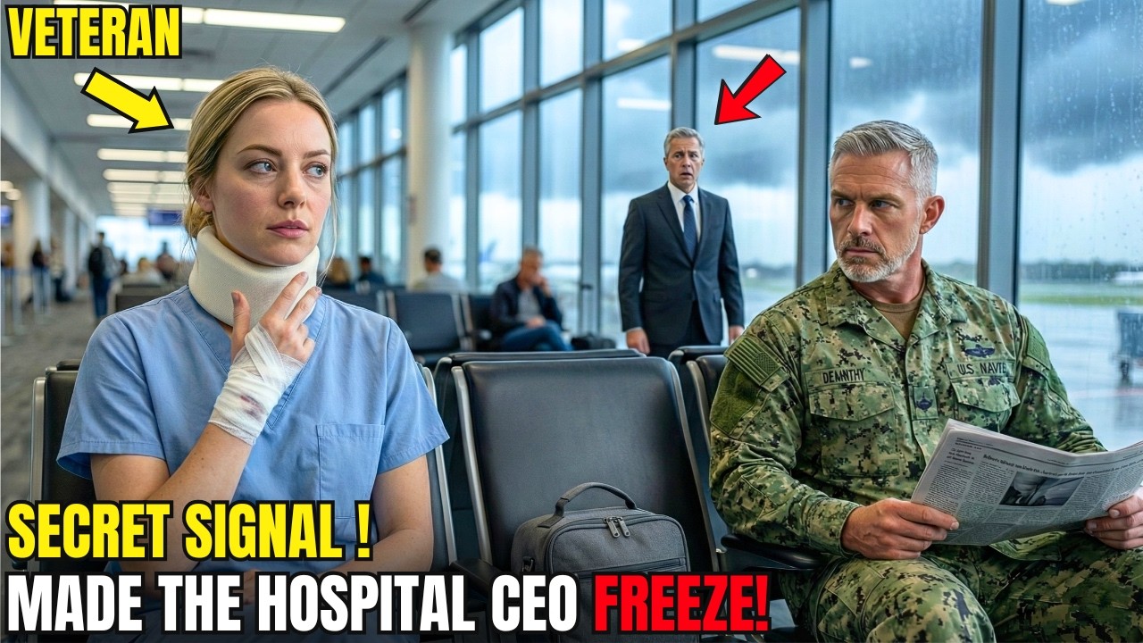 Молодая медсестра подала секретный сигнал командиру спецназа в аэропорту — после чего генеральный...