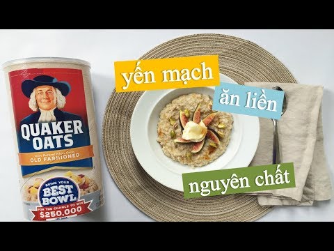 hqdefault Yến mạch ăn liền nguyên chất Quaker Oats Old Fashioned của Mỹ