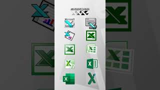 EXCEL4FUN: ⏳ EXCEL logo evolution #shorts