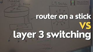 Router on a stick vs Layer 3 switching