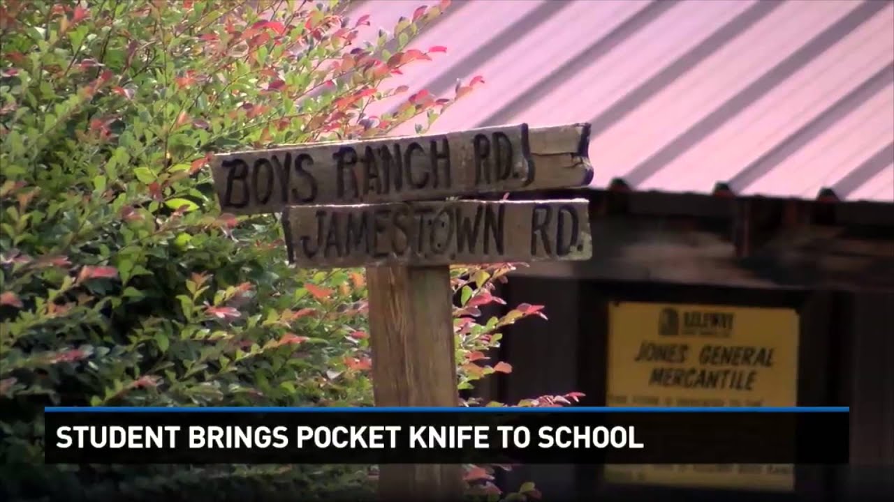Student brings pocket knife to school YouTube