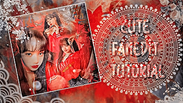 CUTE FANEDIT TUTORIAL //PICSART//