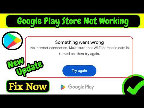 Fix Google Play Store “Something Went Wrong” Error 2026 | No Internet Connection Problem Solved