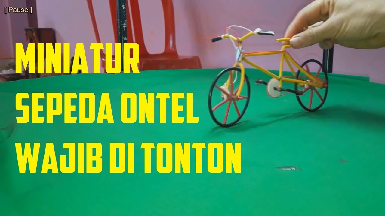 Cara Membuat Mainan Miniatur Sepeda Ontel Dari Brang Bekas Kabel Dan Kardus Youtube