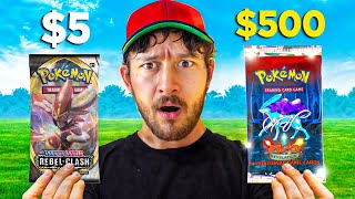I Opened CHEAP vs EXPENSIVE Pokemon Packs...