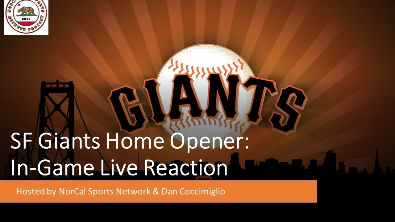 SF Giants Home Opener InGame Live Reaction (Fri. 4/7/23) YouTube