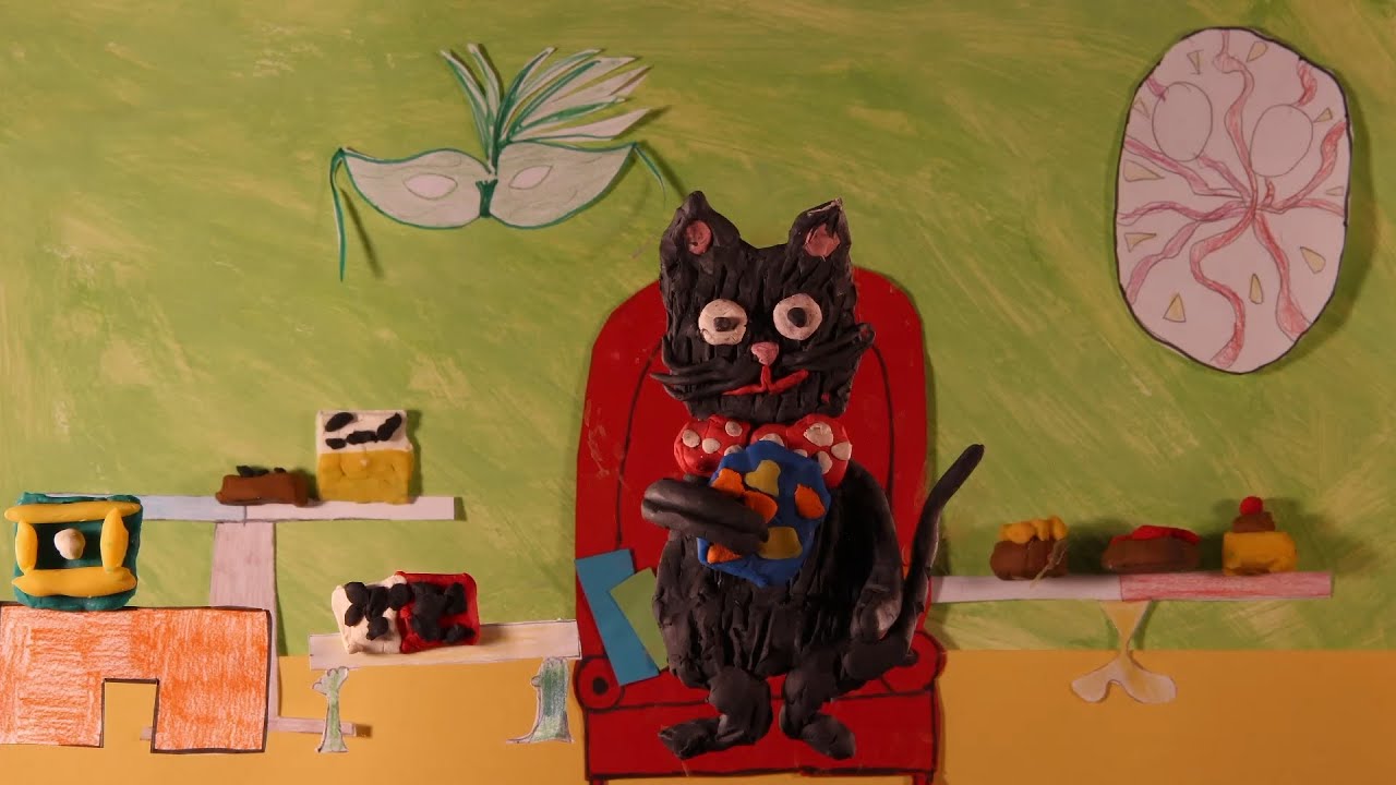 Chat Rivari A La Patisserie Animation En Pate A Modeler Et Papier Decoupe Eds Youtube