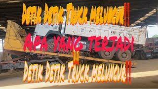 Detik detik Truck terjun #truck #shorts