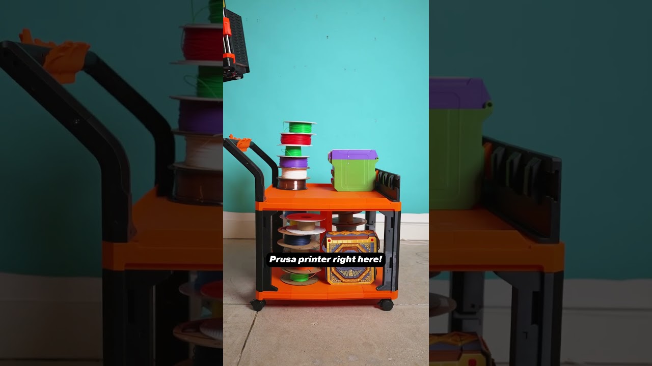 We designed and printed this entirely 3D printed cart, and you can too! #3dprinting #diy #art #lego