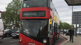 Thrash Journey On Arriva London North Route 123 Wrightbus New Routemaster Lt470, Ltz1470