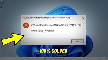 Fix Invalid Value For Registry in Windows 11 / 10 | How To Solve invalid value for registry Error ✔️
