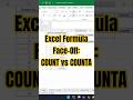 Excel Formula Face-Off: COUNT vs COUNTA -  What's the Difference? #excel