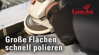 Ob Polieren, Schleifen Oder Reinigen Flexibler Polierteller Für Die Bearbeitung Großer Flächen