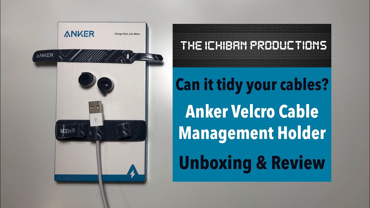 Finally sorting those cables! Anker Velcro Cable Management Holder