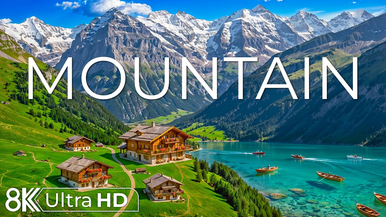 Mountain Europe 8K | Snowy Peaks, Silent Valleys & Frozen Alpine Worlds | Nature’s Wonderland