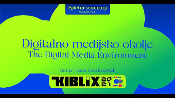 KIBLIX 2021 /  Webinar with Sara Bezovšek