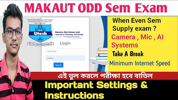 MAKAUT Online Exam Last Minute Instructions | Makaut Exam Settings for Laptop / Desktop