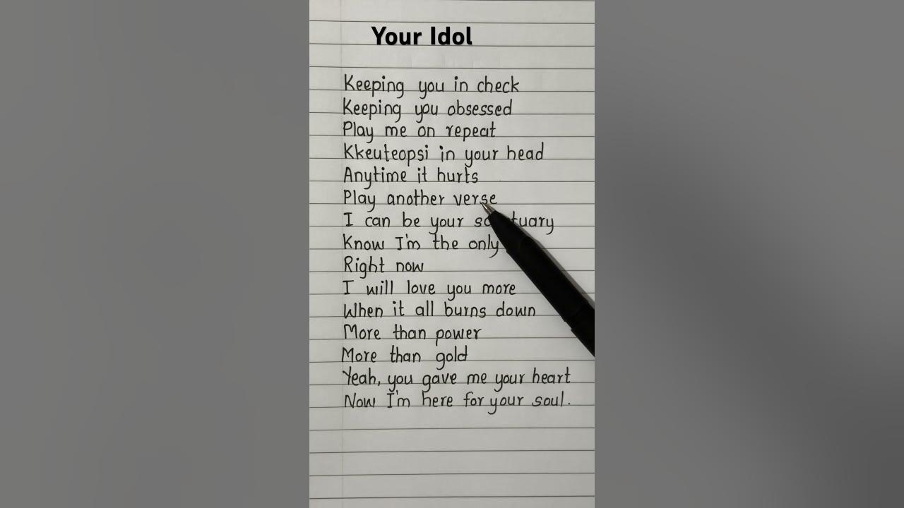 Your Idol - Saja Boys (lyrics) #sajaboys #kpop #lyrics #song #trending #viral #shorts Your Idol - Saja Boys (lyrics) #sajaboys #kpop #lyrics #song #trending #viral #shorts