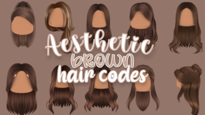 60+ Aesthetic Brown Hair Codes / IDs For Brookhaven & Bloxburg