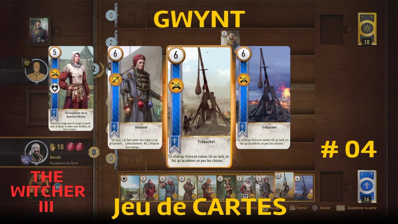GWYNT Jeu de Cartes 04 The Witcher 3 YouTube